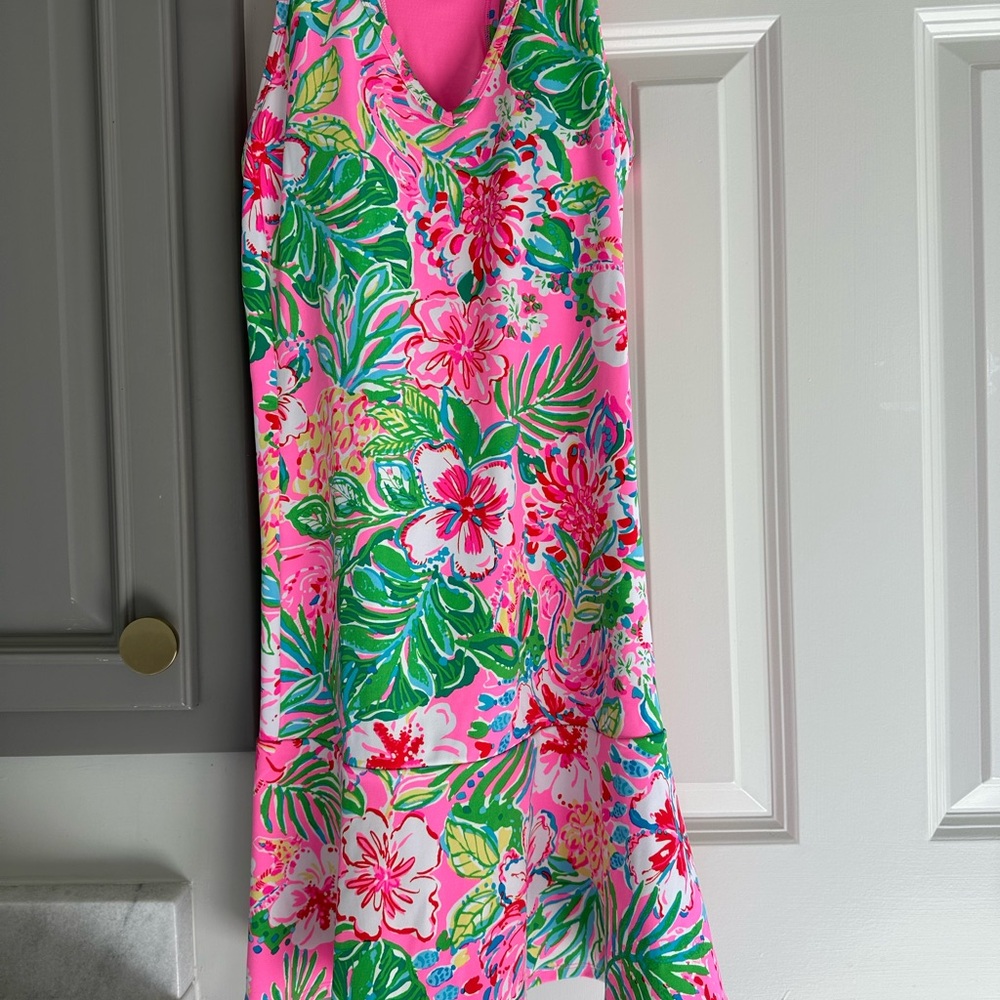 Lilly Pulitzer Luxletic Pink and Green Dress